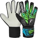 Reusch Attrakt Starter Solid Junior Detské brankárske rukavice, čierno/zelené, veľ. 7