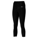 Mizuno Core Damen Sport-3/4-Leggings, Schwarz, Gr XS