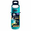 Tommee Tippee Superstar FlipTop, Sportflasche mit Strohhalm, 500 ml, ab 18 Monaten, blau