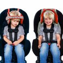 NapUp-Stirnband zur Unterstützung des Kopfes im Autositz – rot