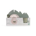 Miniland ECO-friendly jídelní set pro dítě, 5-dílný, Žabka