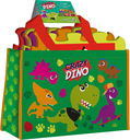 Kids Euroswan Penová podložka, puzzle 9 ks + taška, Crazy Dino