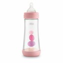 Chicco Perfect 5, Baby-Antikolik-Flasche, 300ml, rosa, 4m +