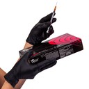 VELO Nitrilové rukavice bez púdru, veľ. L, čierne, 100ks