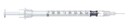 SOL-CARE Bezpečnostní stříkačka na tuberkulín s jehlou 1ml 26G 3/8&quot; 0,45 x 10 mm, 100 ks