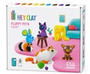 HEY CLAY Fluffy Pets Modelliermasse Set, Haustiere