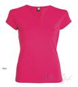 Primastyle Női orvosi póló rövid ujjal BELLA, rózsaszín, nagy. XL