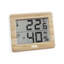 ADE WS1702 Bamboo digitales Hygrometer / Innenthermometer