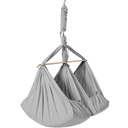 Membantu Basic Dvojitý hojdací vak pre dvojičky – Šedý