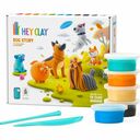 HEY CLAY Dog Story Modelliermaterial – Die Geschichte eines Hundes