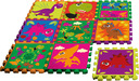 Kids Euroswan Pěnová podložka, puzzle 9 ks + taška, Crazy Dino