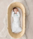 Love To Dream Swaddle UP - veľkosť M - biely, Nápisy STAGE1 - 0,2 TOG Original
