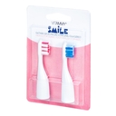 VITAMMY SMILE Ersatzgriffe für Kinderzahnbürsten Smile, 2 Stück, pink / blau