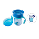 Chicco Náučný pohár 360 od 12m, 200ml, modrý