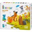 HEY CLAY Dog Story Modelliermaterial – Die Geschichte eines Hundes