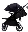 Baby Monsters Easy Twin 4 Ultra schmaler Kinderwagen für Zwillinge (Breite 65 cm), schwarz