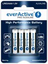 everActive LR03/AAA Pro Alkaline Effektive Alkalibatterien, 4 Stk