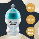 Tommee Tippee CTN cumisüveg ADVANCED ANTI-COLIC lassú folyású, 260 ml 0m+, 2 db