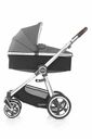 Oyster Gondel für den Kinderwagen Zero Gravity / Oyster 3, Farbe Mercury, silberne Zubehörteile