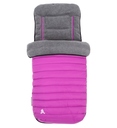 CuddleCo Comfy-Snug, Dětský fusak péřový, 90x44cm, šedá / růžová