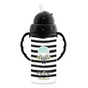 Miniland Thermoskanne mit Strohhalm Magical, 240 ml, schwarz und weiß