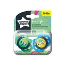 Tommee Tippee CTN Fun, Silikonová savička 0-6m, 2 ks