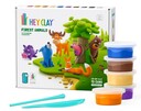 HEY CLAY Waldtiere Modelliermasse Set, Waldtiere