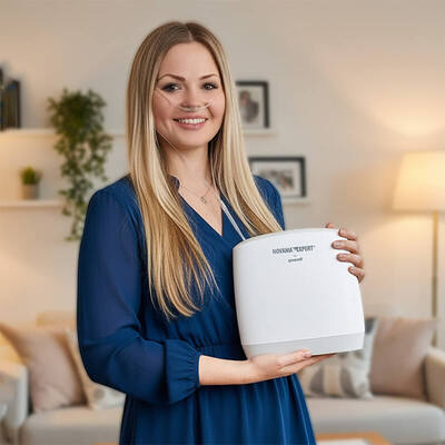 NOVAMA Expert MOCX3 - Ultraľahký kyslíkový koncentrátor, ktorý vám vráti slobodu pohybu.