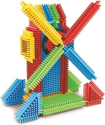 Miniland Pegy Bricks Veterný mlyn Kreatívna stavebnica s pohyblivým mechanizmom (STEM hra)