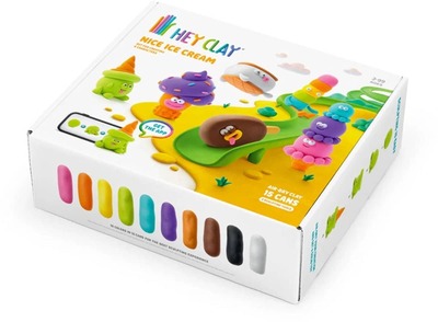 HEJ CLAY Jégkrém Modellázó gyurma készlet, Fagylalt