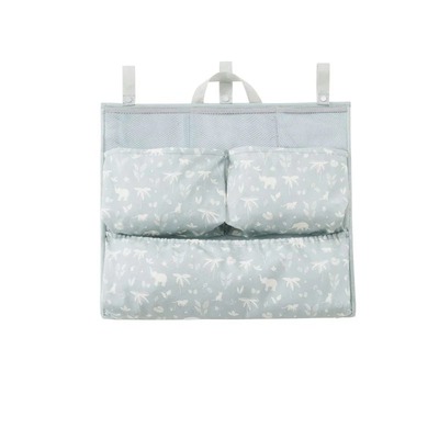 BabyToLove Tragbarer Organizer für das Kinderbett / Wickeltasche – Green Tropic