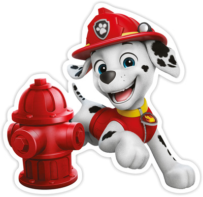Nickelodeon Wanddekoration Paw Patrol - Marshall in Aktion