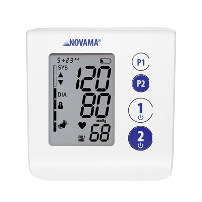 NOVAMA B Kompaktný ramenný tlakomer s intuitívnym ovládaním