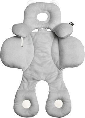Benbat Body Support – Ergonomická oboustranná vložka do autosedačky a kočárku, 0-12m, šedá