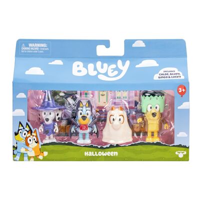 BLUEY 4 darabos halloween-i figura készlet