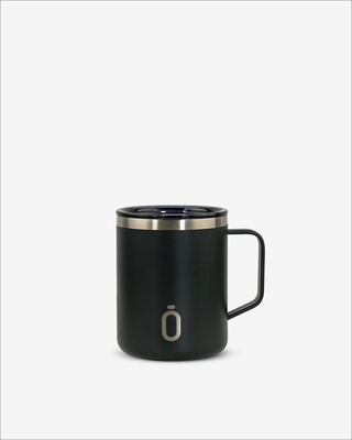 Runbott Mug Edelstahl-Thermobecher mit Isolierung, 400 ml, Schwarz