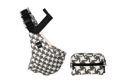 Boba Buddy Sling Ergonomický bedrový nosič na bok (8–20 kg), 100% bavlna, pepitový