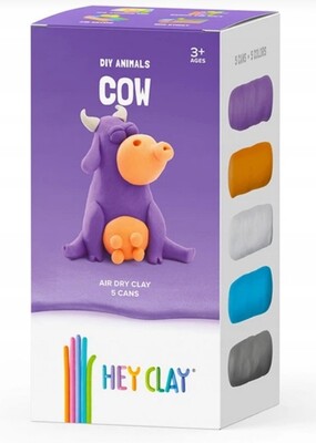 HEY CLAY Tiere Kuh Modelliermasse, Kuh