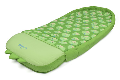 Trunki Detský nafukovací spacák s matracom 2v1 - Dinosaurus Dudley