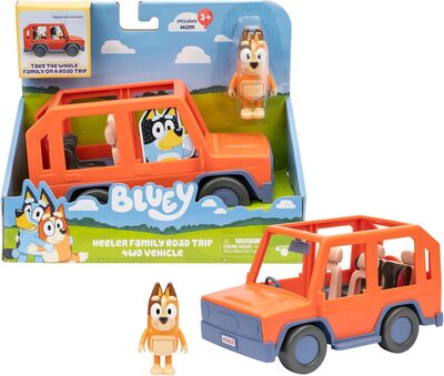 BLUEY 4WD Családi autó, Családi autó - figurakészlet tartozékokkal