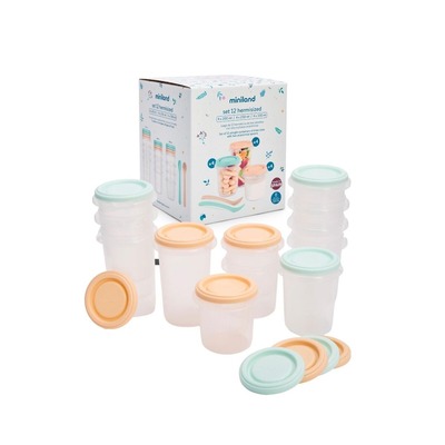 Miniland Hermetické dózy na dětskou stravu Dreamland – Sada 12 ks