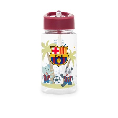Miniland Kiddie Bottle FC Barcelona – Detská fľaša so slamkou, 450 ml (Tritan, oficiálna)