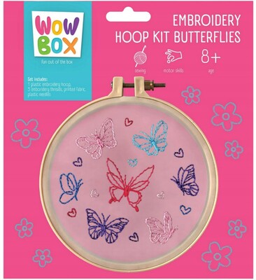 WOW BOX Kreatívna sada na vyšívanie Motýle