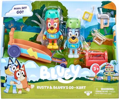 BLUEY Bluey's Gokart, figura tartozékokkal