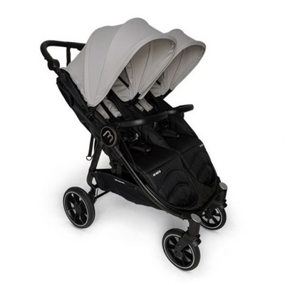 Baby Monsters Kočík pre dvojičky Easy Twin 4 Full Box – Šedá