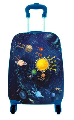 Marko Kinderreisekoffer mit Rollen Weltraum – Weltraumkollektion