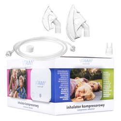 VITAMMY MICROFINE 200 Heimkompressor-Inhalator (MMAD 3,16 µm, leise und kompakt)