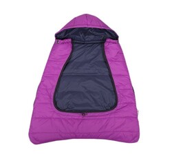 CuddleCo Comfi-Cape, Fusak do kočíka/autosedačky/nosič 2v1, 25x12cm, čierny/fuchsia