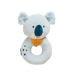 Miniland Měkká senzorická chrastítko Koala – Textilní hračka pro miminka od 0m+