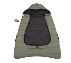 CuddleCo Comfi-Cape, Fusak do kočíka/autosedačky/nosič 2v1, 25x12cm, čierny/khaki